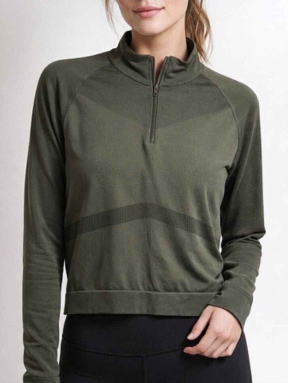 Victoria's Secret VS olive light quarter zip jacket M/L